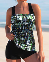 Square Neck Tankini Set