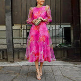 Floral Midi Occasion Dress