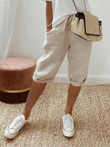Cotton Linen Style Summer Shorts