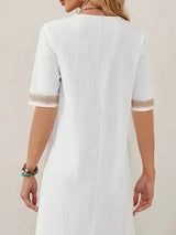 Boho V Neck Crochet Summer Dress