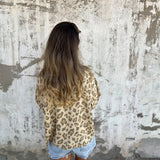 Panther Print Casual Blouse