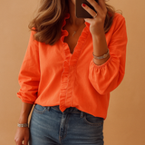 Ruffle Detail Summer Blouse